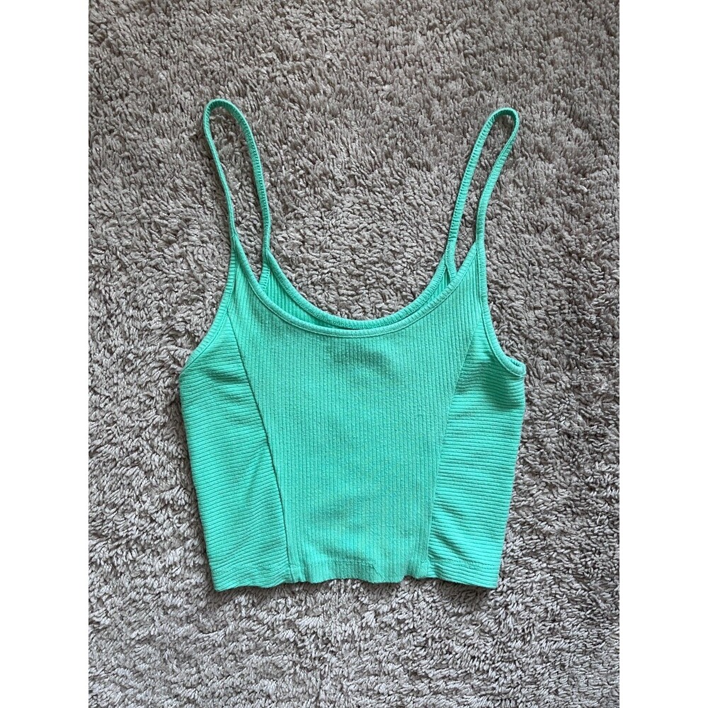 Urban Outfitters Cabana Cropped Cami in Light Green Size SMALL